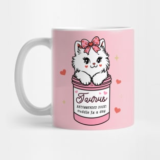 Taurus Sassy Valentines Kitty Mug